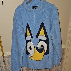SS🔹️Bluey Fleece Sweatshirt - Blue